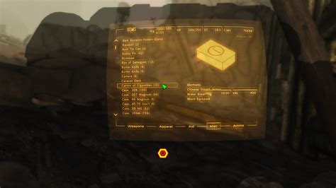 Fallout: New Vegas miscellaneous items .